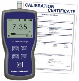 SHIMPO FG-7008-NIST Digital Force Gauge/Data Logger, -