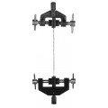 SHIMPO FG-FTG20B Flat Chuck Base Mount Tensile Grip for SHIMPO Test Stands, 100lbs-