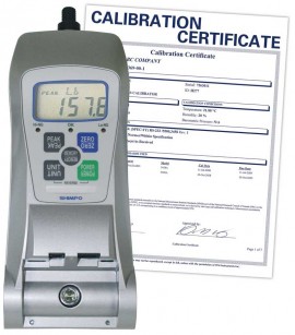 SHIMPO FGV-500HXY-NIST High Capacity Digital Force Gauge, 500 lbs, -