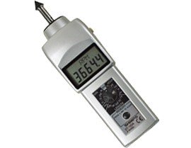 SHIMPO DT-105A Contact Style Digital Handheld Tachometer, LCD, 6in wheel-